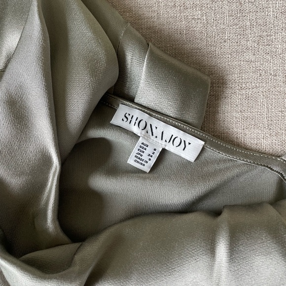 Shona Joy LA LUNE BIAS COWL MAXI DRESS - SAGE - Picture 5 of 5